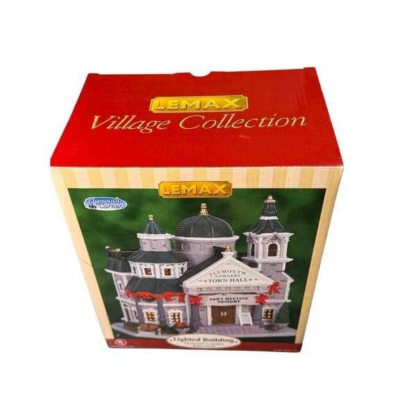 Lemax 2006 Plymouth Corners Town Hall W/Box  Retired - Picture 6 of 16